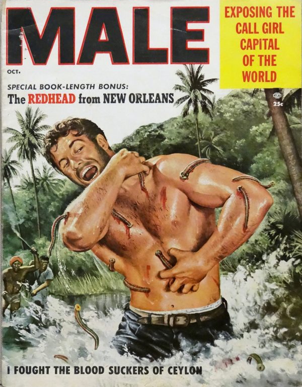 Male Vol. 5, No. 10 (October 1955). Cover Art by Mort Kuenstler