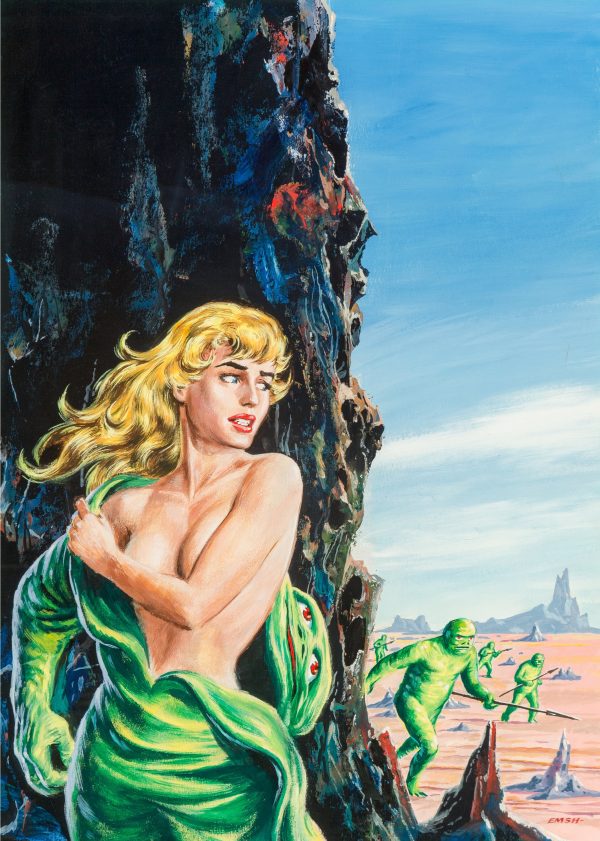 Super-Science Fiction magazine cover, February 1959