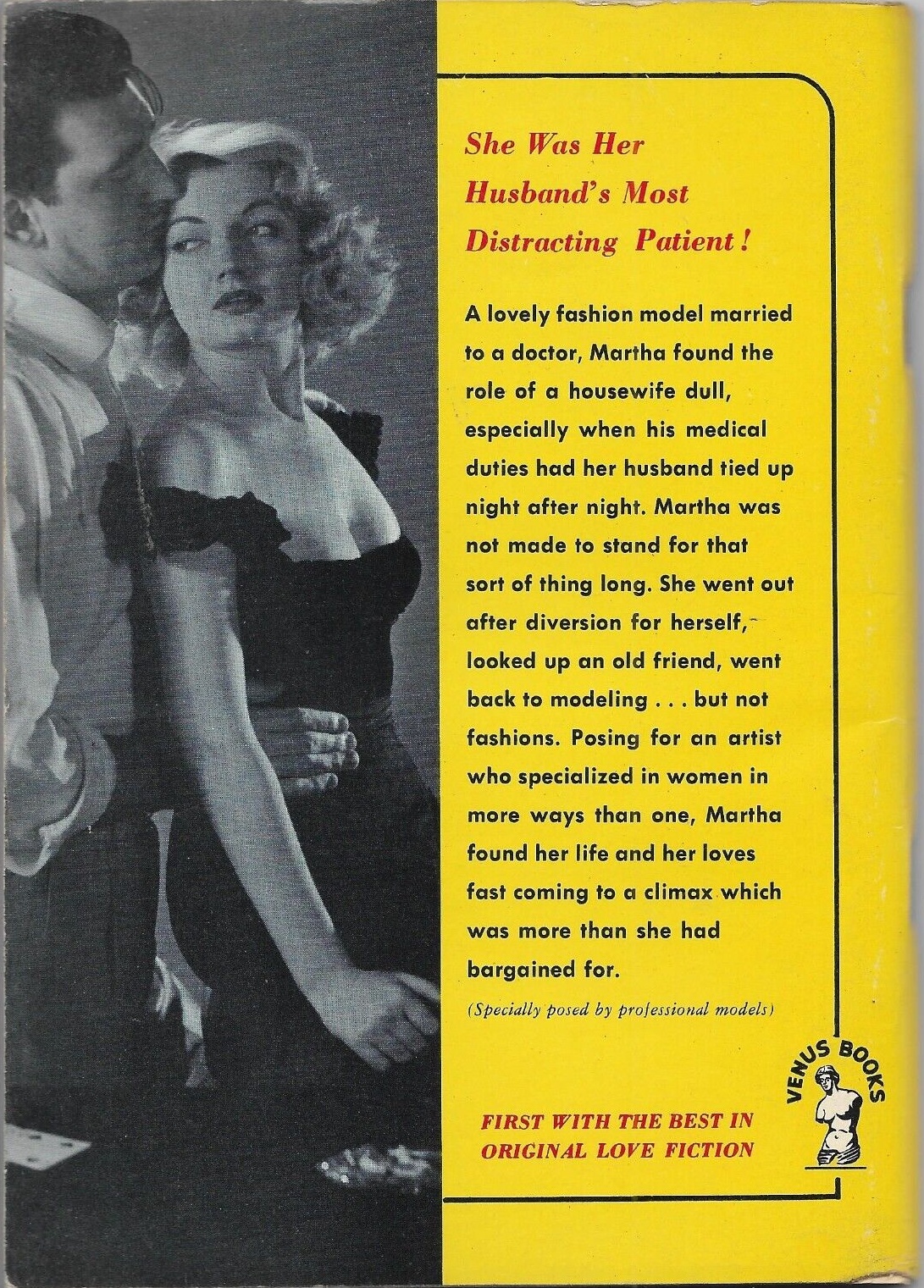 Venus Books 156, 1952 back