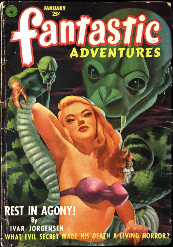 Fantastic Adventures Vol. 14, No. 1 (January, 1952). Cover Art by Ed Valigursky