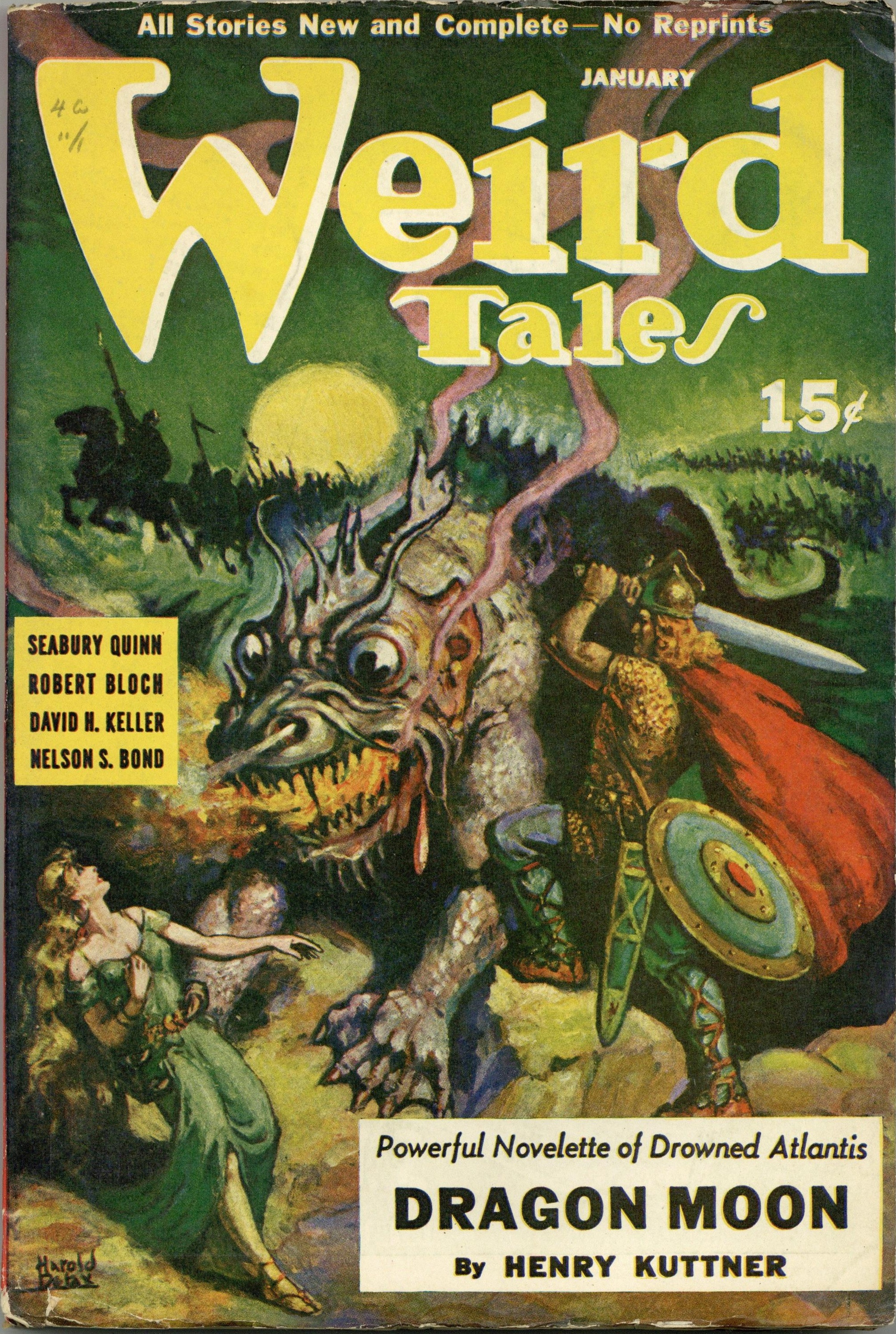 Weird Tales Pulp January 1941