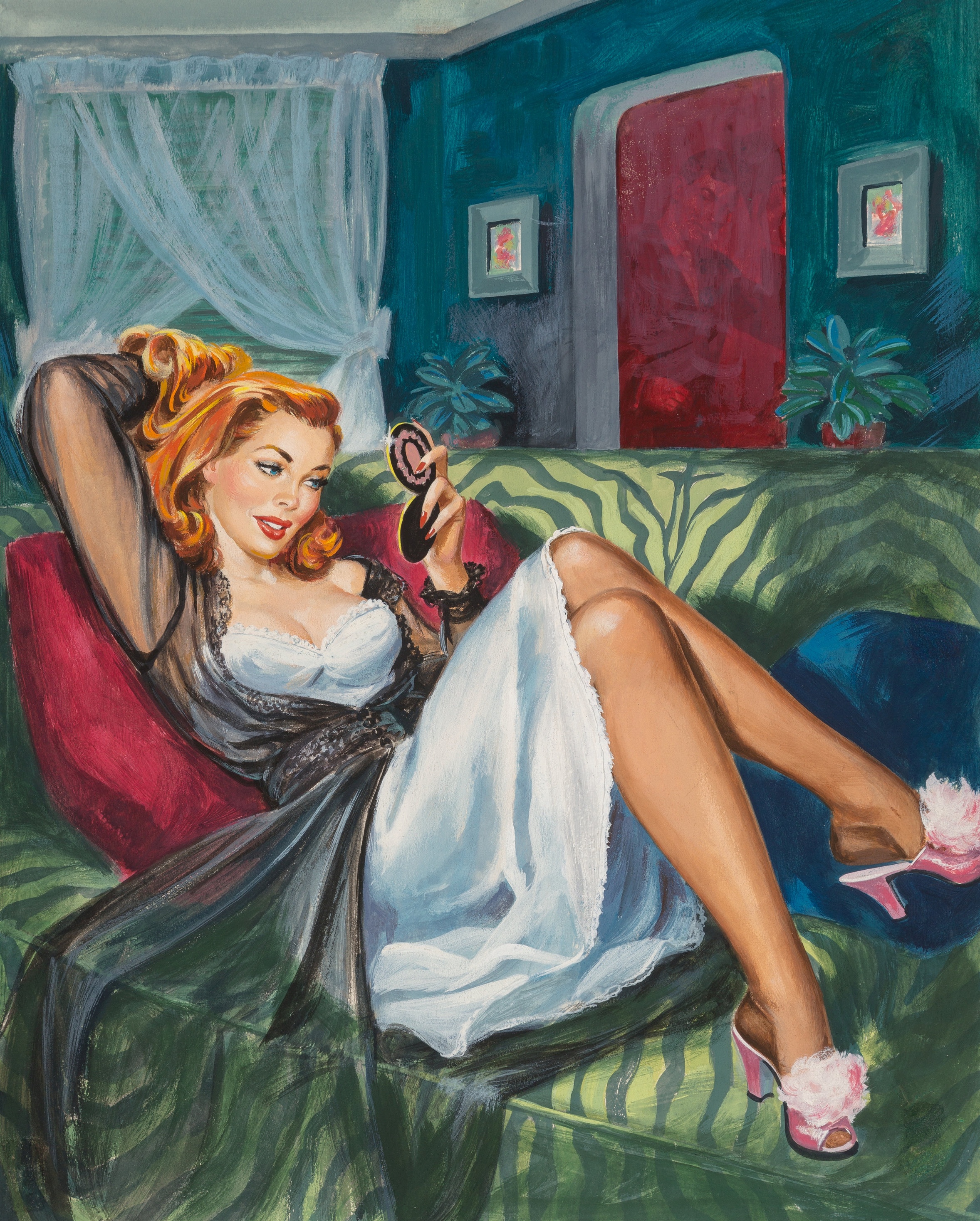 Lady with a Past paperback cover, 1951