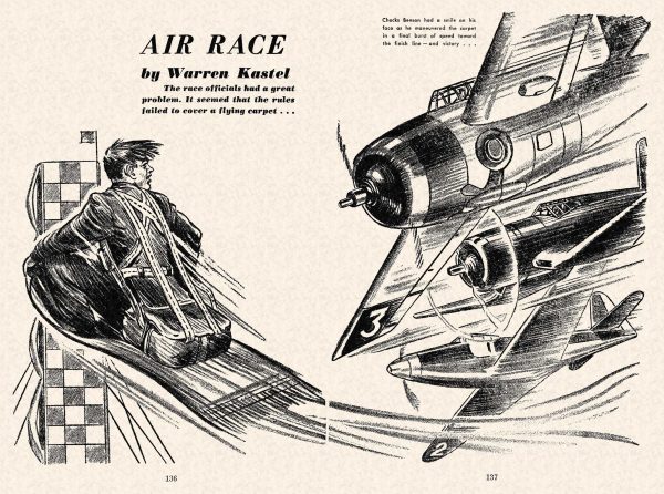 FA 1948-07 - 136-137 Air Race - (illo.) William A. Gray