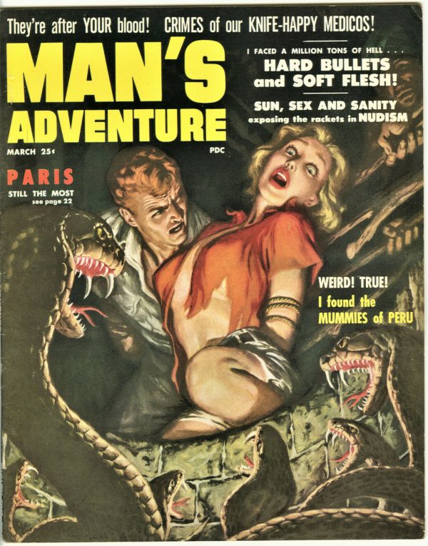 Man's Adventure Magazine March 1958