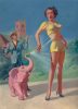 The Pink Elephant, Imaginative Tales digest cover, July 1955 thumbnail