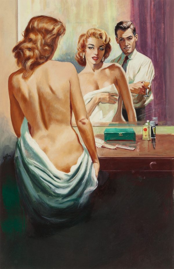 Nude in the Mirror (A Ghost, Passion, & Suspense), paperback cover, 1959
