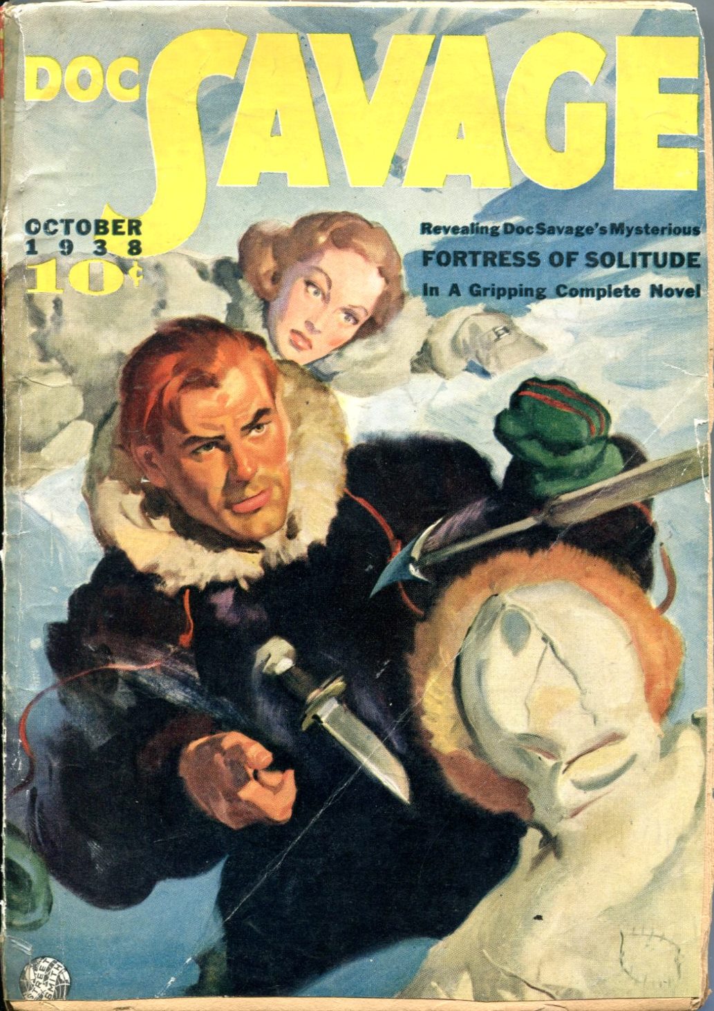 Image result for doc savage fortress of solitude pulp magazine cover