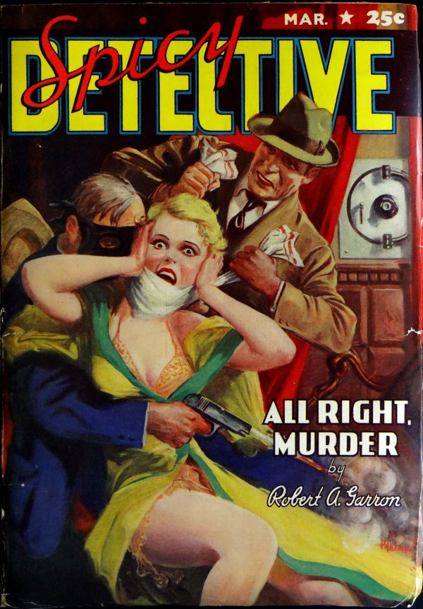 Spicy Detective Vol. 14, No. 5 (March, 1941). Cover by H. Parkhurst