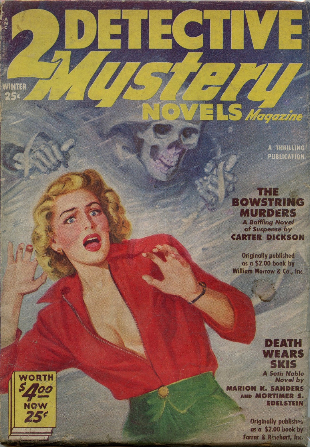 2 Detective Mystery Novels Magazine - Winter 1951