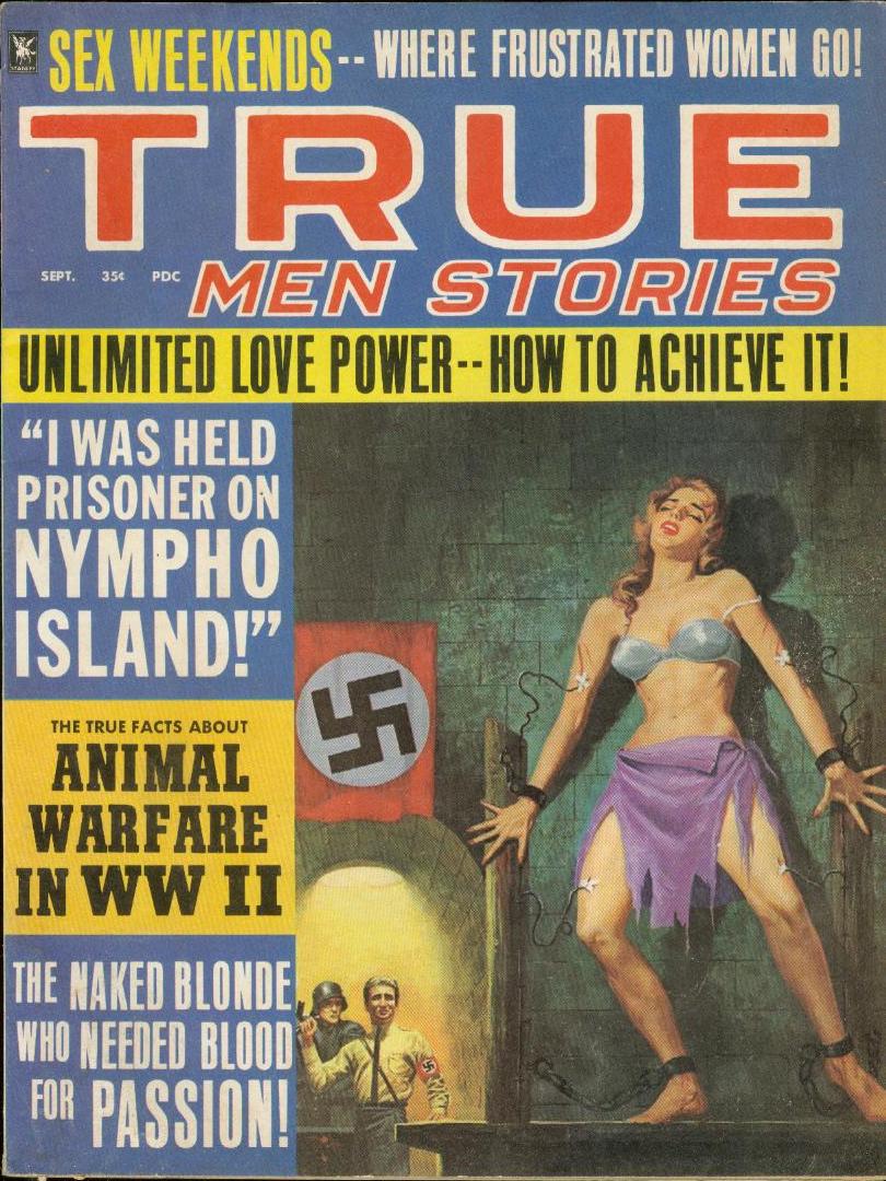 I Was Held Prisoner On Nympho Island! -- Pulp Covers