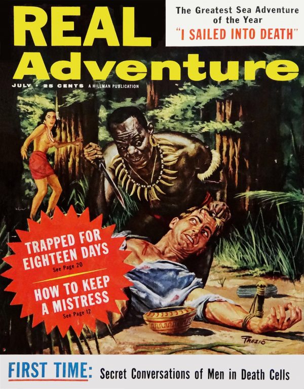Real Adventure (July, 1958). Cover Art by Victor Prezio