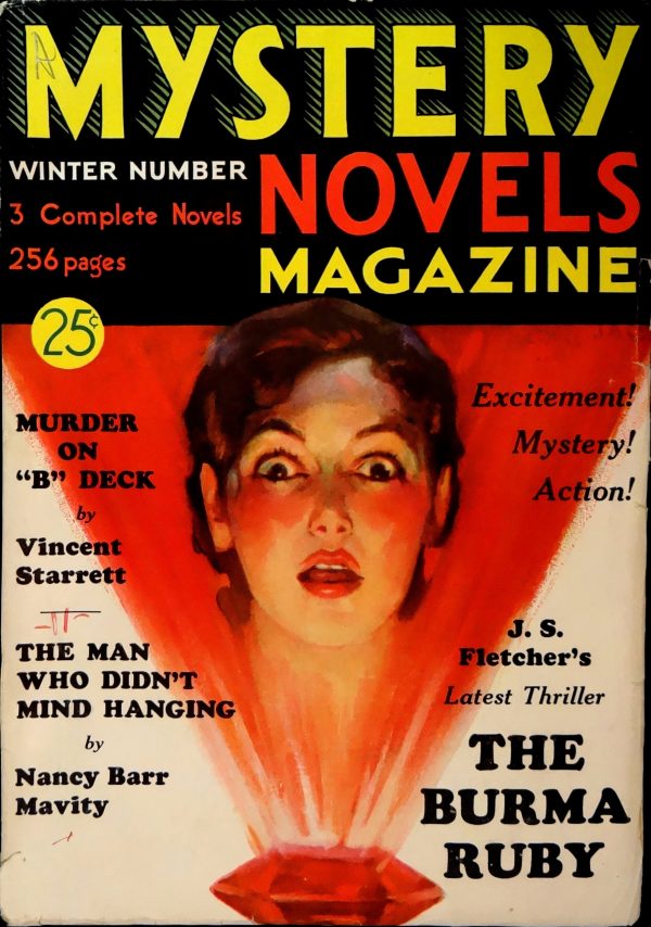 Mystery Novels Magazine No. 3 (Winter 1933). Cover Art by JAGI