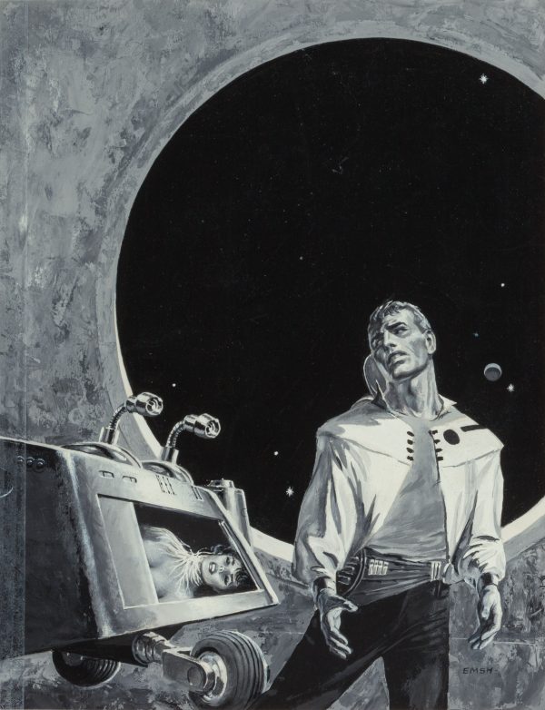 Five Galaxy Short Novels, dust jacket art, 1958