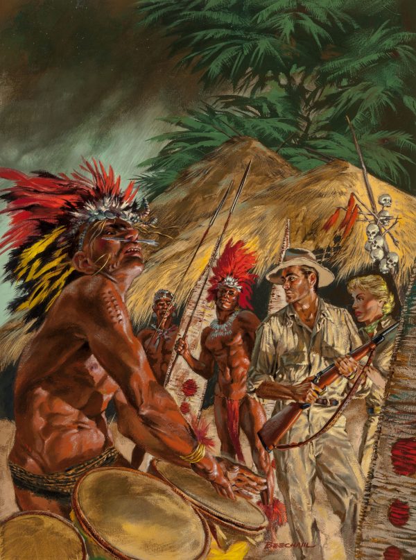 Among the Fierce Cannibals of Africa, Safari magazine cover, January 1957