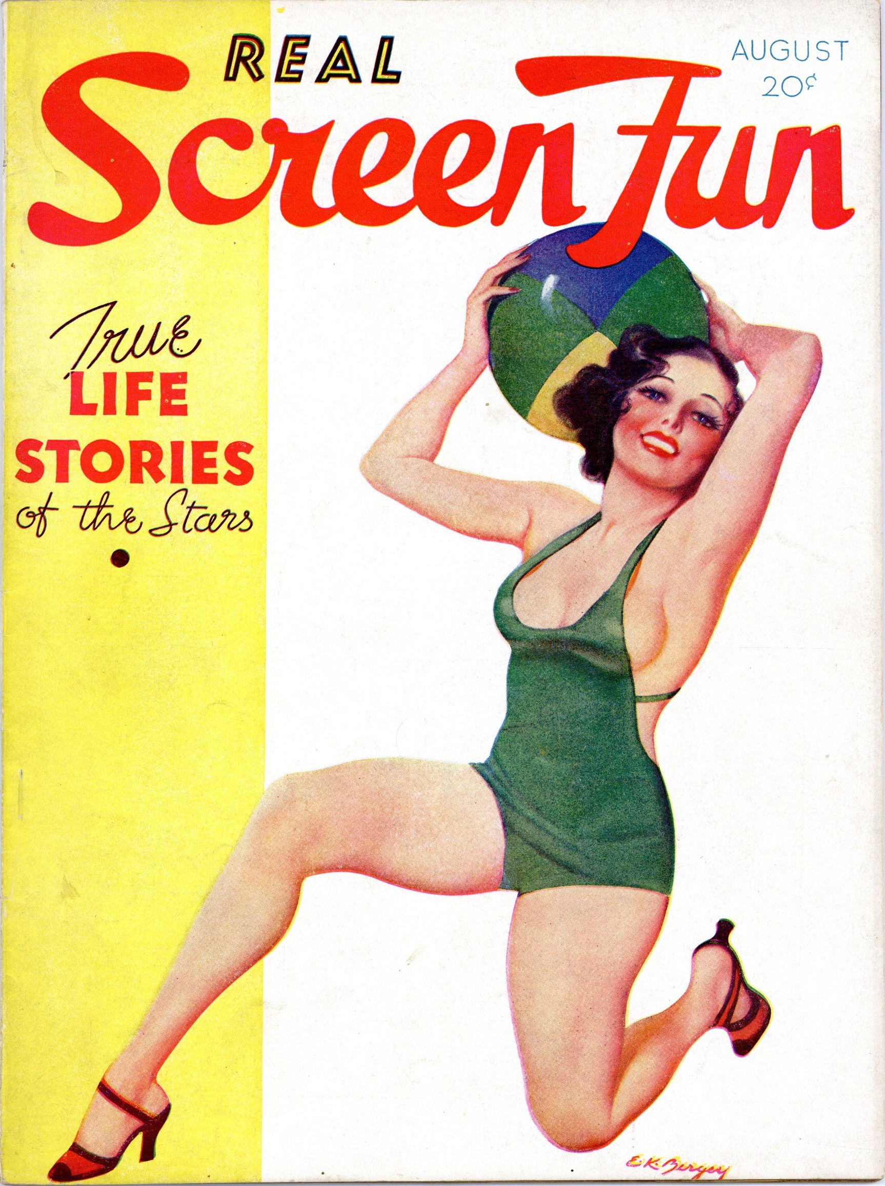 Real Screen Fun August 1934