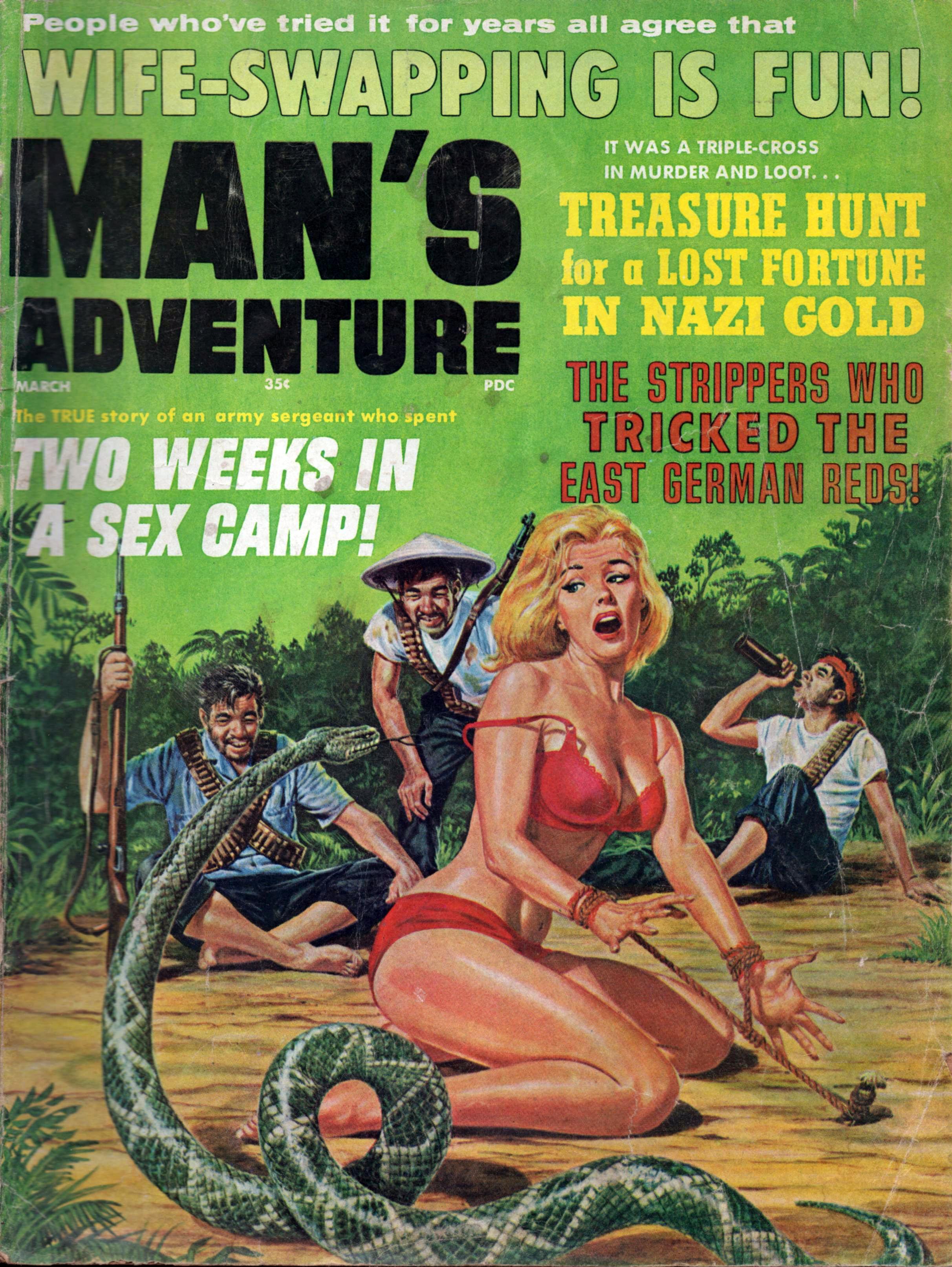 Treasure Hunt For A Lost Fortune In Nazi Gold -- Pulp Covers pic picture