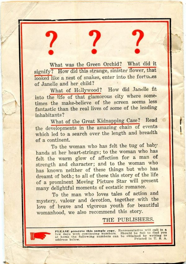 Ransom! Issue #1 January 1933 Back