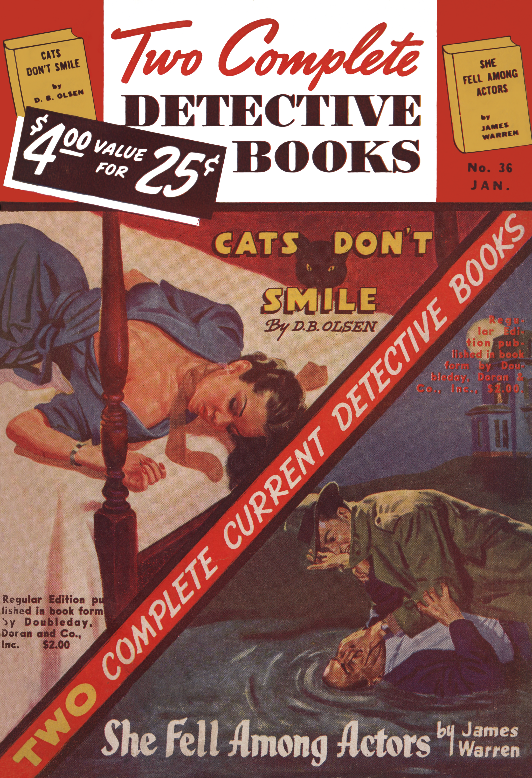 Two Complete Detective Books January 1946