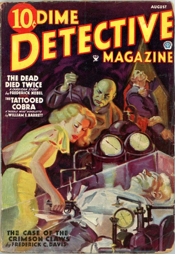 DIME DETECTIVE MAGAZINE. August, 1935