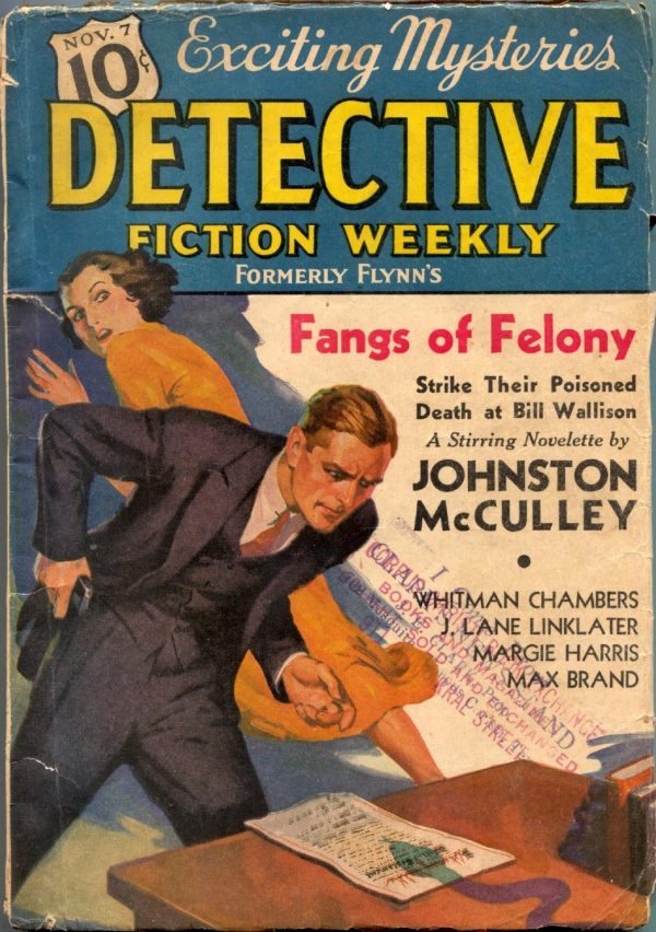 Detective Fiction Weekly November 7 1936