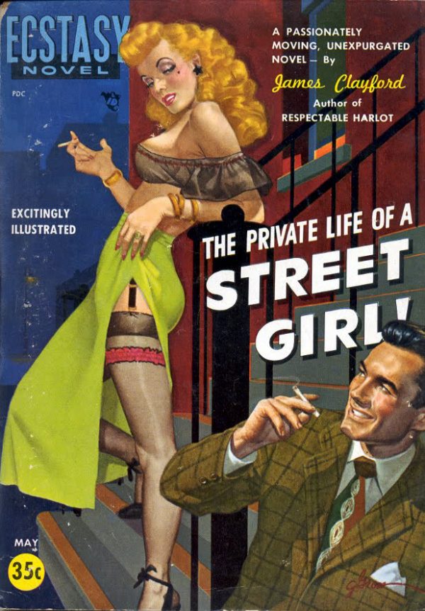 1950, Ecstasy Novel #4, cover art by George Gross)