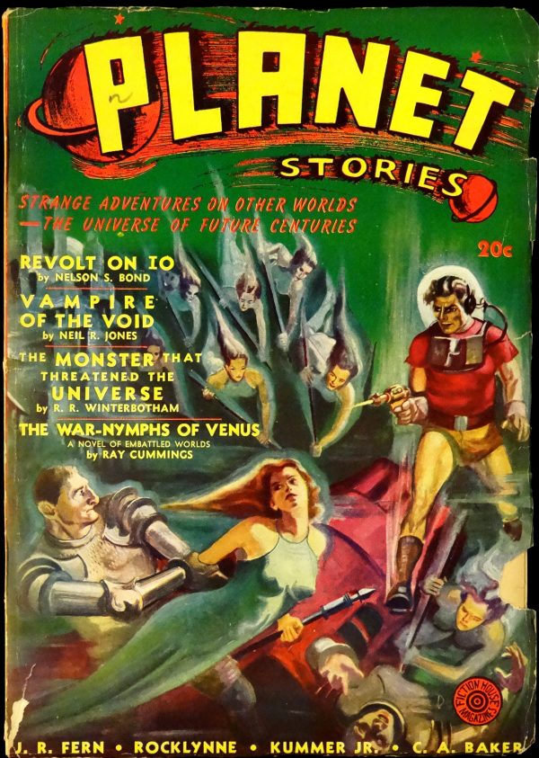 Planet Stories Vol. 1, No. 6 (Spring 1941). Cover by A. Drake