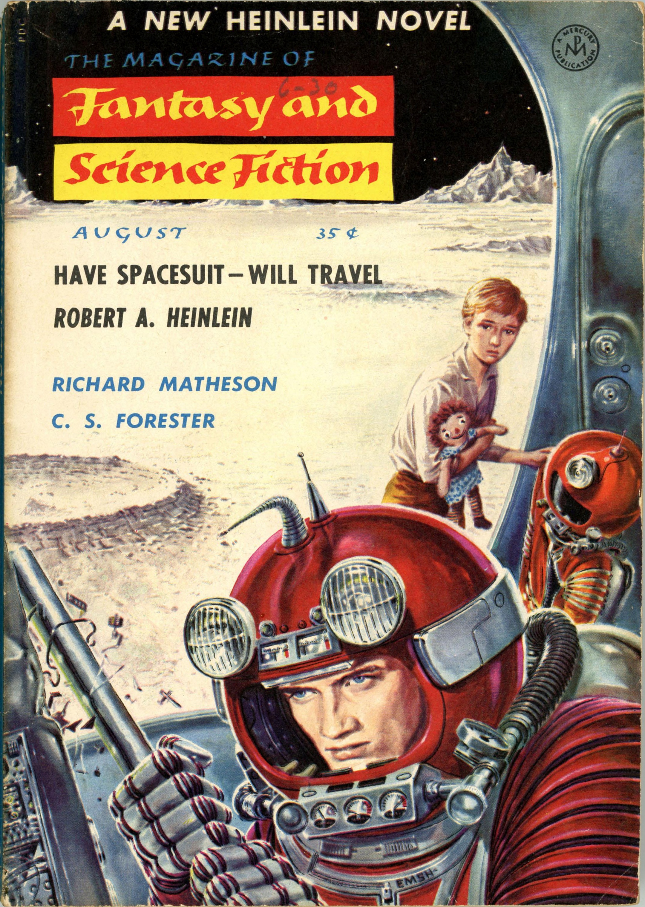 Книга скафандр. Have spacesuit-will Travel иллюстрации.