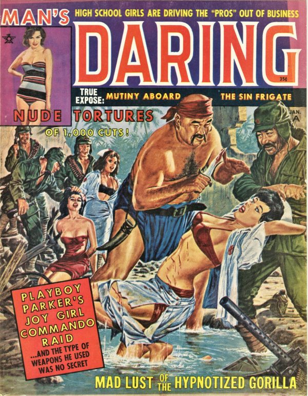 Man's Daring Magazine January 1962