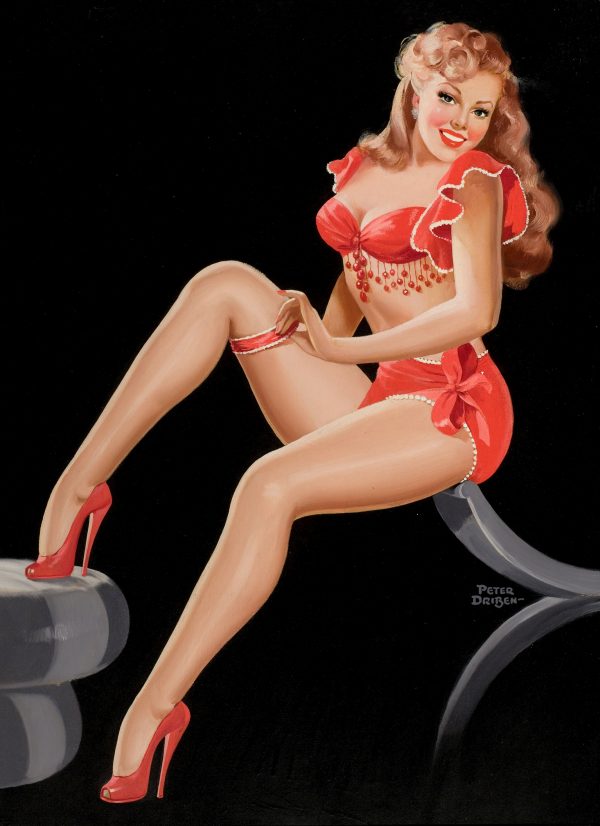 Pin-Up in Red, Eyeful magazine cover, June 1948