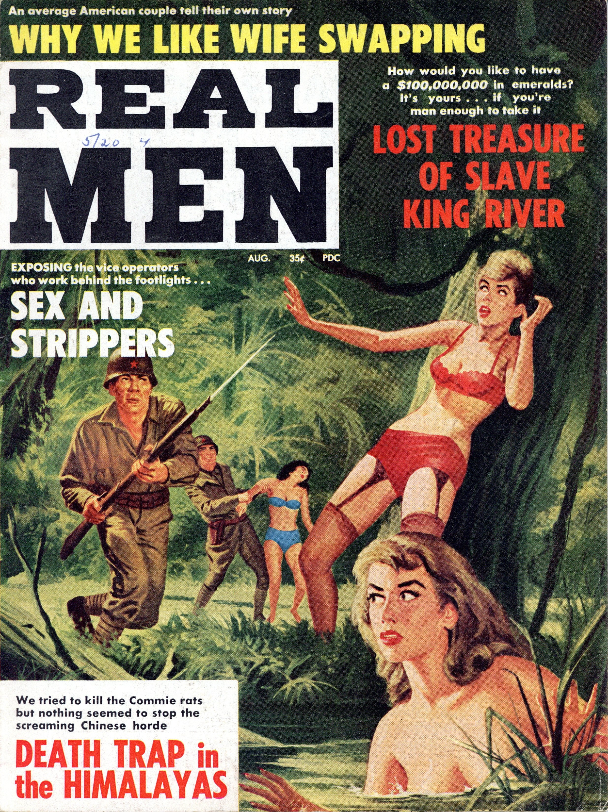 Real Wives vol 2 no 1 men's magazine: Jizbang Kumsplatter