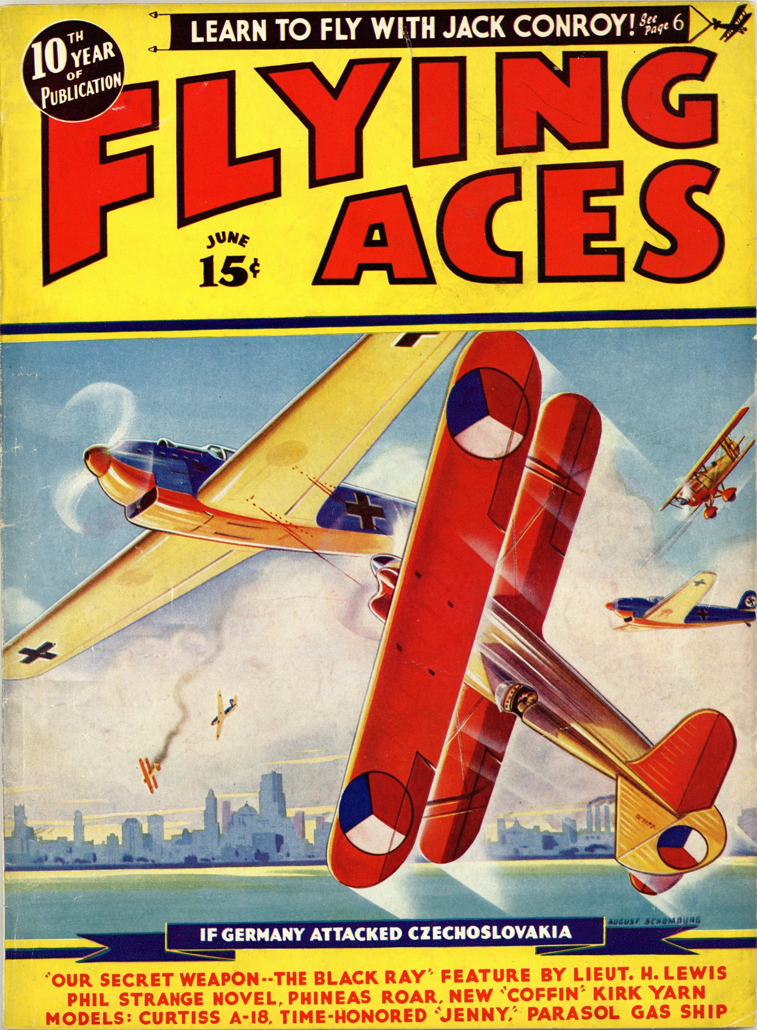 Flying Aces June 1938