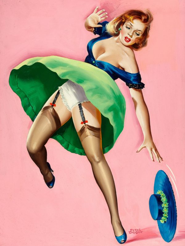 Girl with Dropped Hat, Wink cover, April 1953