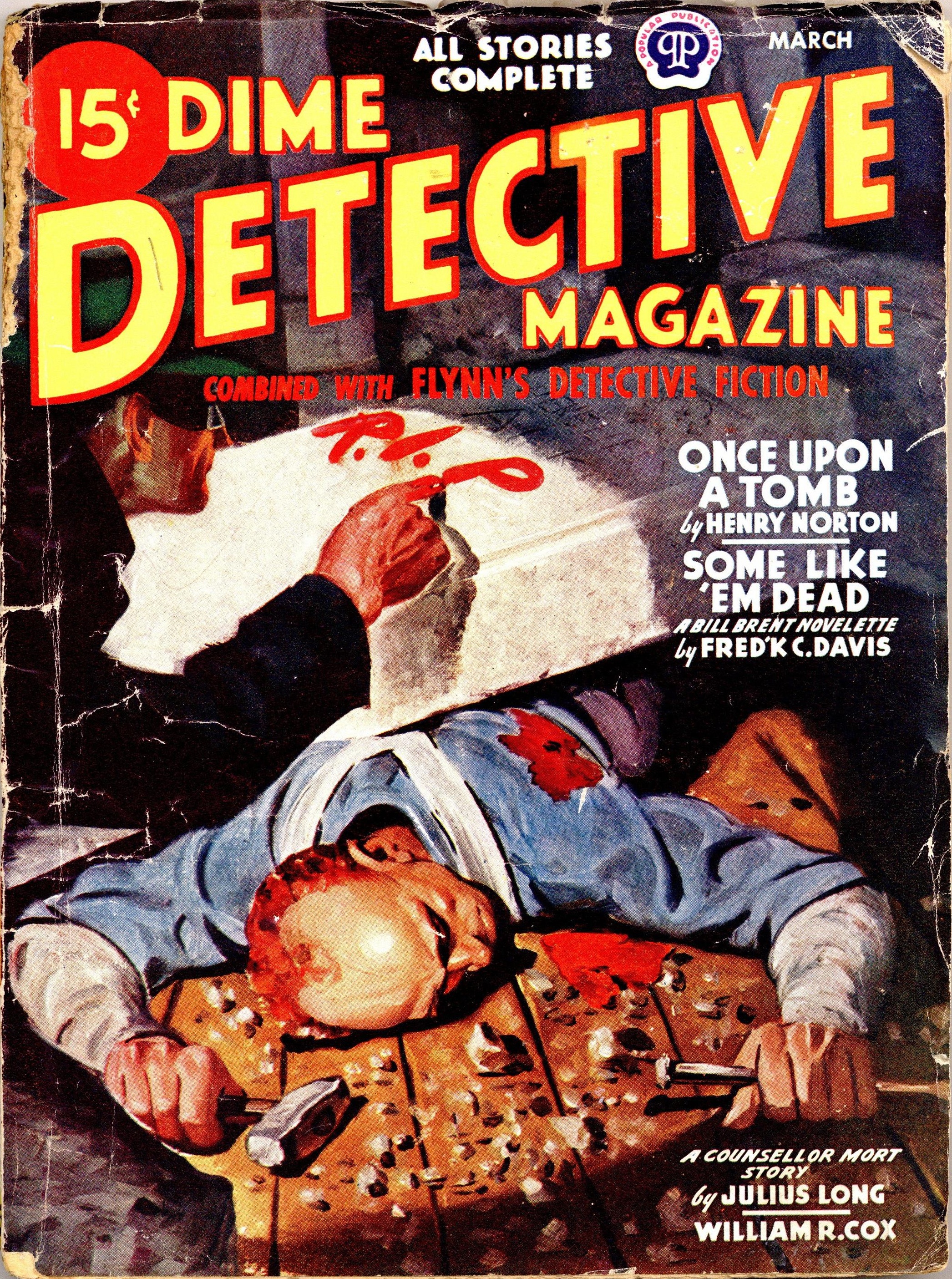 Dime Detective Magazine March 1946