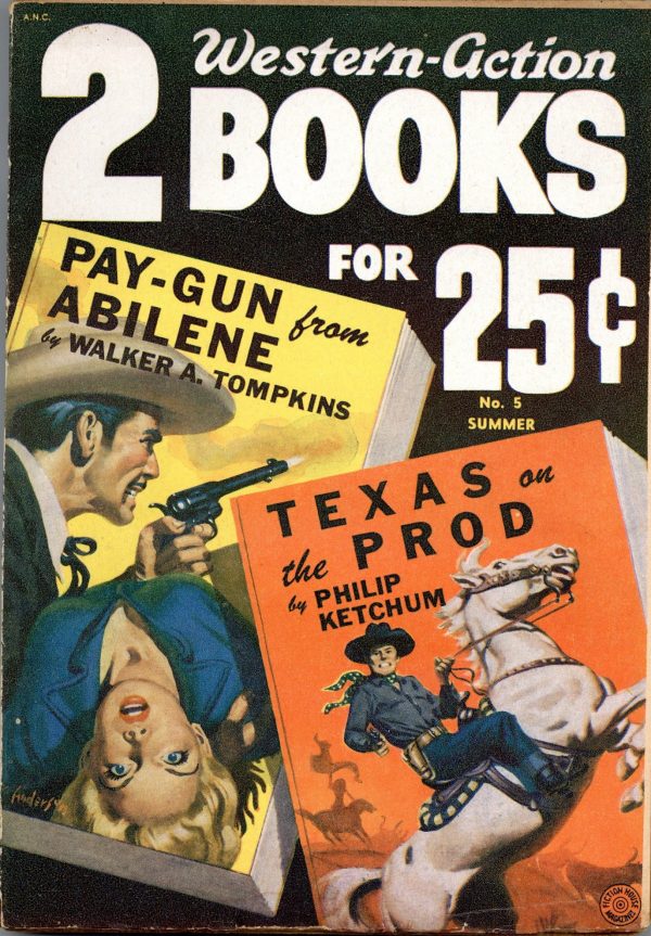 2 Western-Action Books June 1951