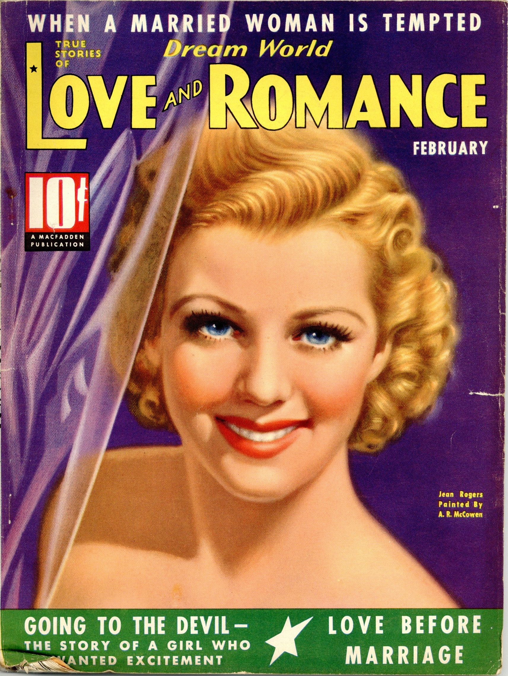 Dream World True Stories of Love and Romance February 1938