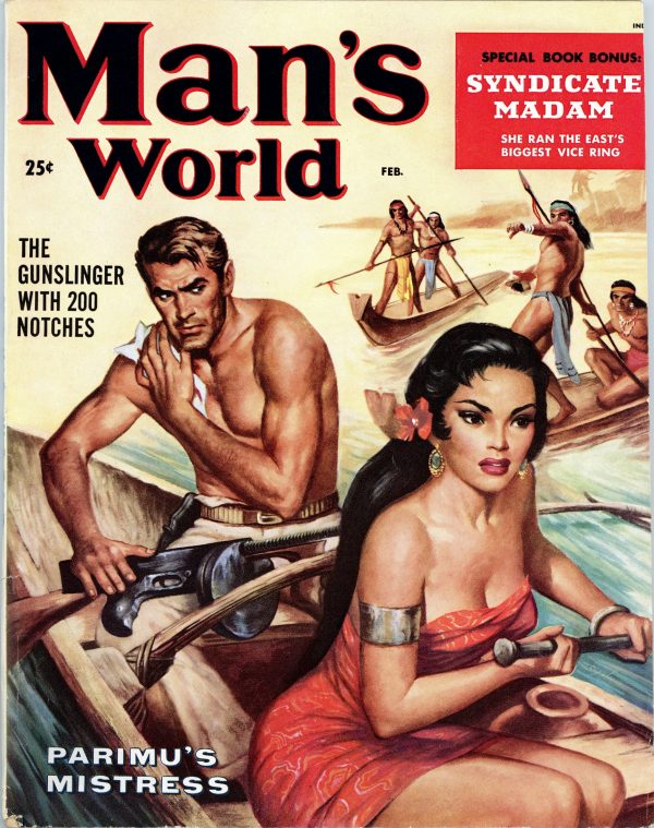 Man's World Magazine February 1958